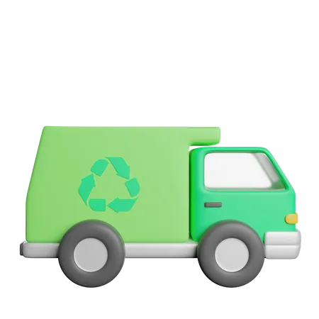 Recycling Truck Trash 3D Icon