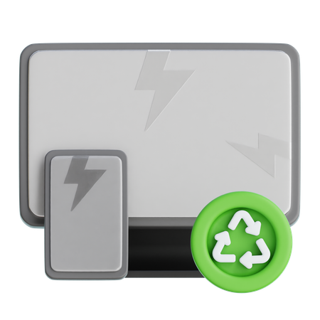 Recycling von Elektroschrott  3D Icon