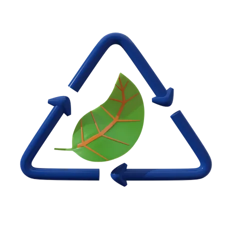 Recycling-Zeichen  3D Icon