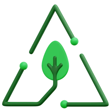 Recycling-Zeichen  3D Icon