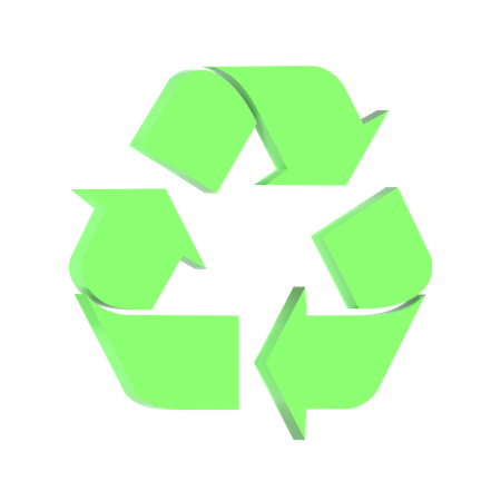 Recycling-Zeichen  3D Icon