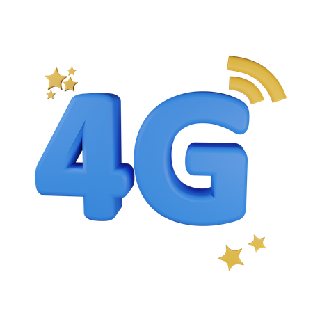 Red 4g  3D Icon