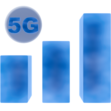 Red 5G 2  3D Icon