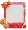 Red And White Christmas Frame