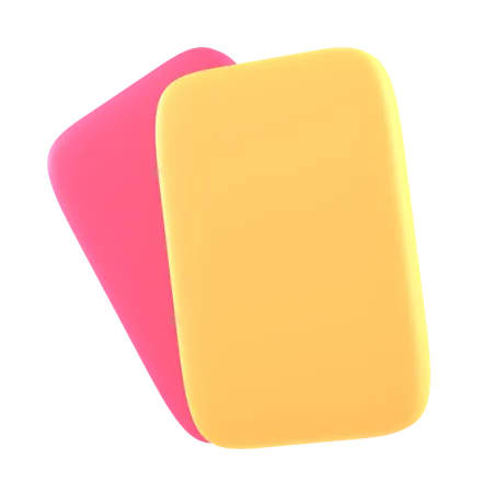 Red And Yellow Card  3D Icon