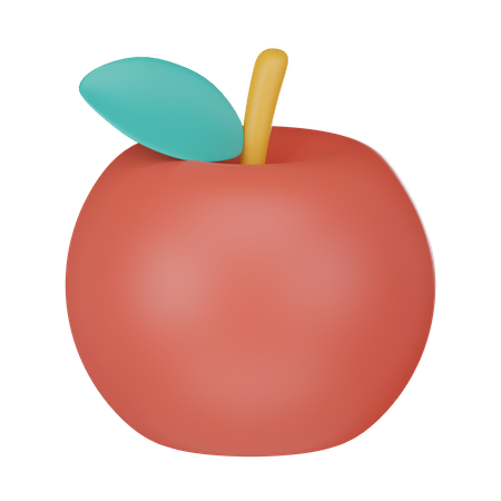 Red Apple  3D Icon