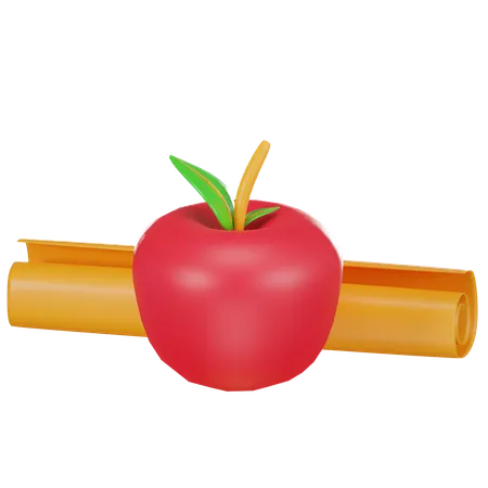 Apple Red 3 D Icon 3D Icon