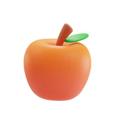 Red Apple  3D Icon