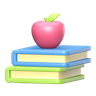 red apple 3d logo