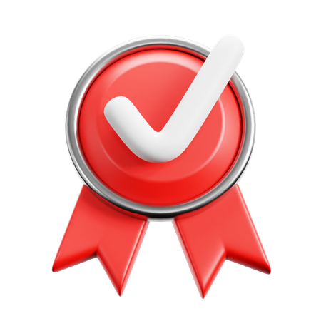 Red Badge  3D Icon