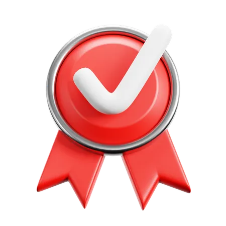 Red Badge  3D Icon