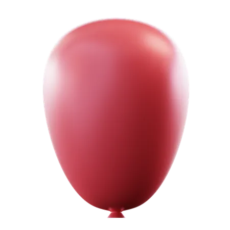 3 D Illustration Red Balloon 3D Icon