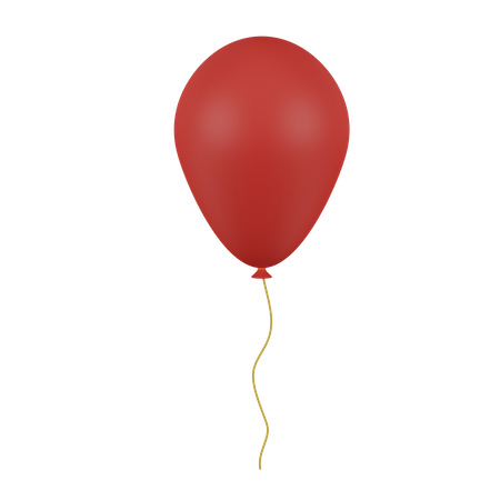 Red Balloon  3D Icon
