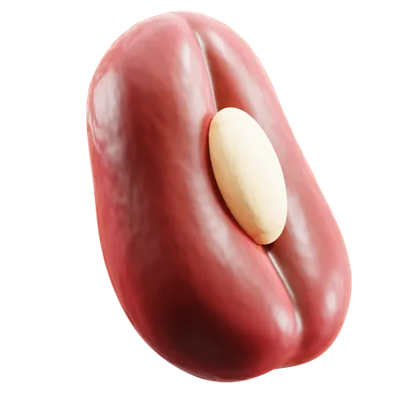 Red Bean  3D Icon