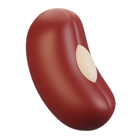 Red bean  3D Icon