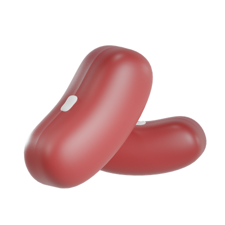 Red Bean  3D Icon