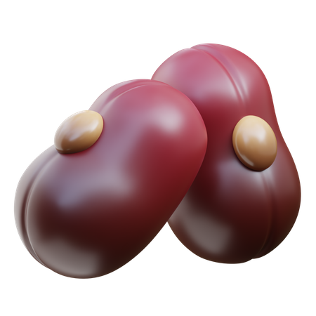 Red Bean  3D Icon