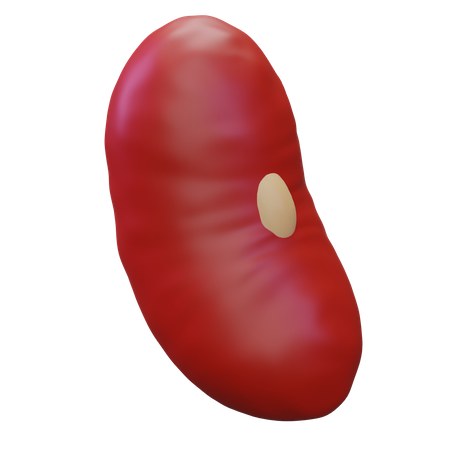 Red Bean  3D Icon
