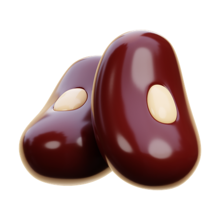 Red Beans  3D Icon