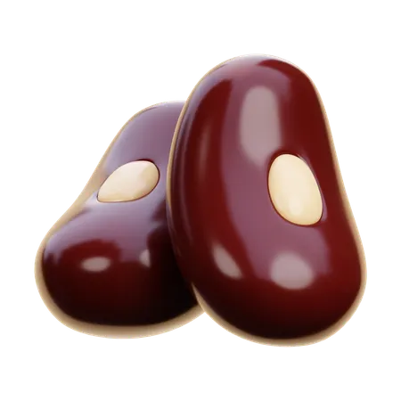 Red Beans  3D Icon