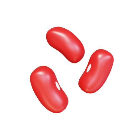 Red Beans  3D Icon