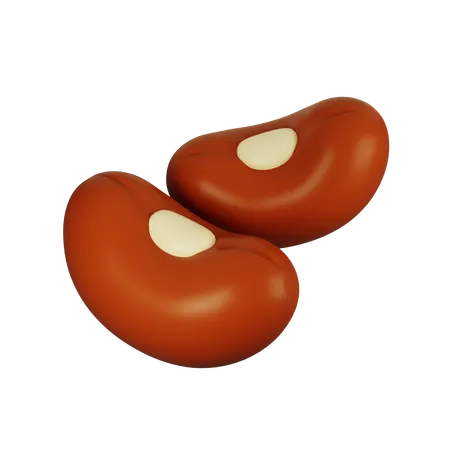 Red Beans  3D Icon