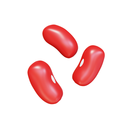 Red Beans  3D Icon