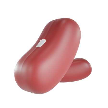 Red Beans 3D Illustration