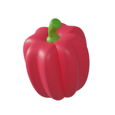 Red Bell Peppers  3D Icon