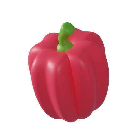 Red Bell Peppers  3D Icon