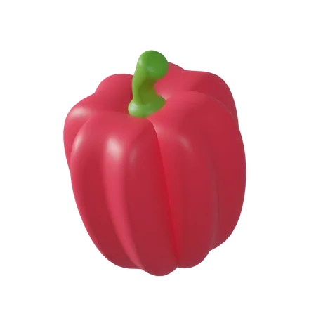 3 D Object Food Red Bell Peppers 3D Icon