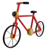 Red Bicycle Eco Friendly Transportation