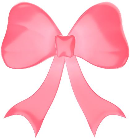 Red Bow Ribbon  3D Icon