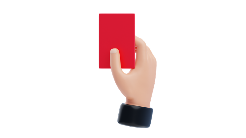 Red Card  3D Icon
