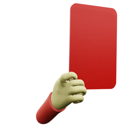 Red Card  3D Icon