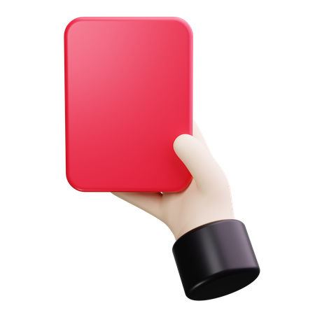 Red Card  3D Icon