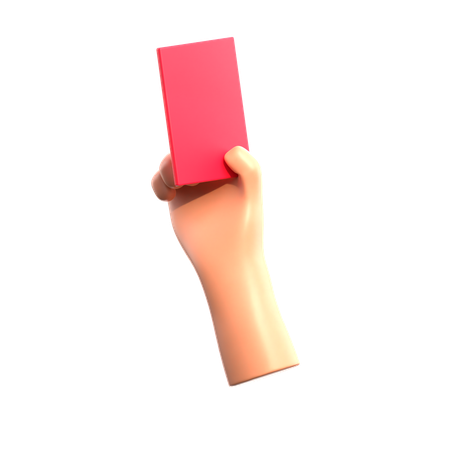 Red Card  3D Icon