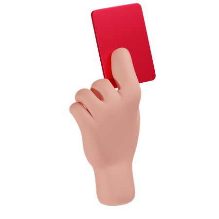 Red Card  3D Icon