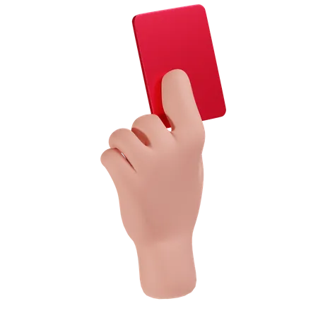 Red Card  3D Icon