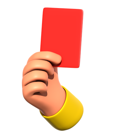 Red Card  3D Icon