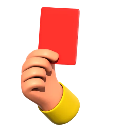 Red Card  3D Icon