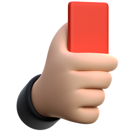 Red Card  3D Icon