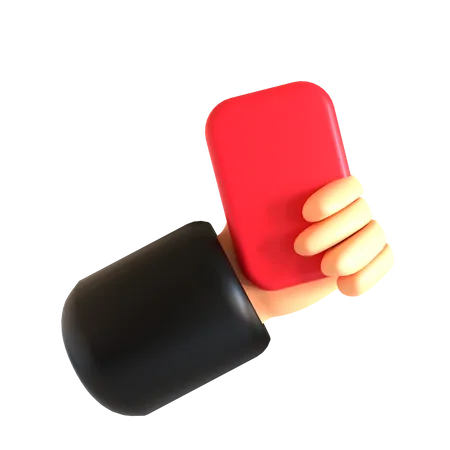 Red Card  3D Icon