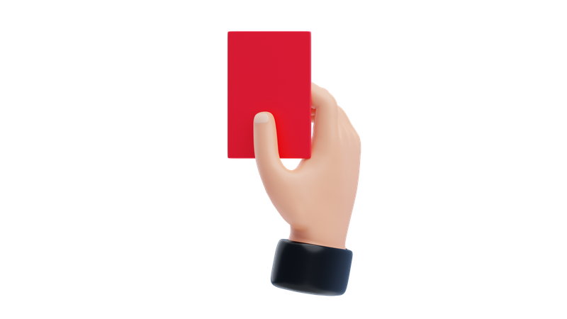 Red Card  3D Icon