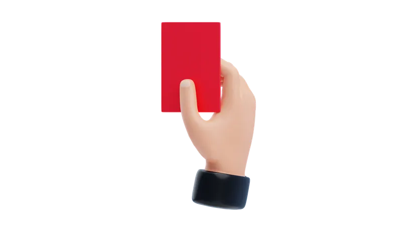Red Card  3D Icon