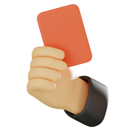 Red Card  3D Icon