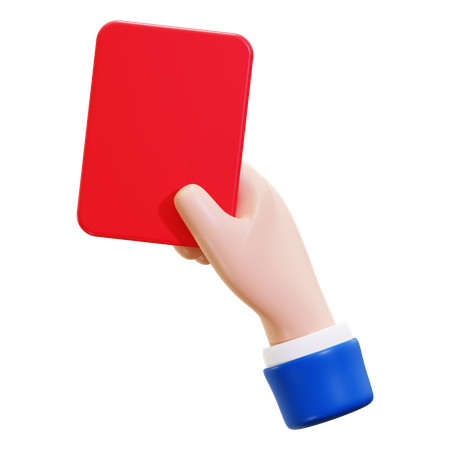 Red card  3D Icon