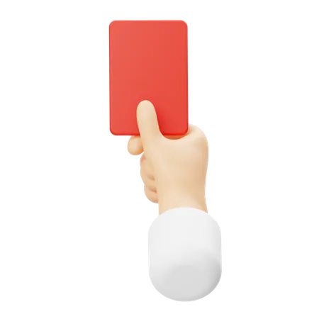 Red Card  3D Icon