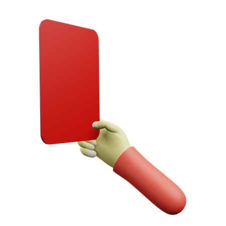 Red Card  3D Icon