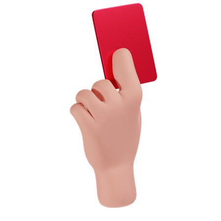 Red Card  3D Icon